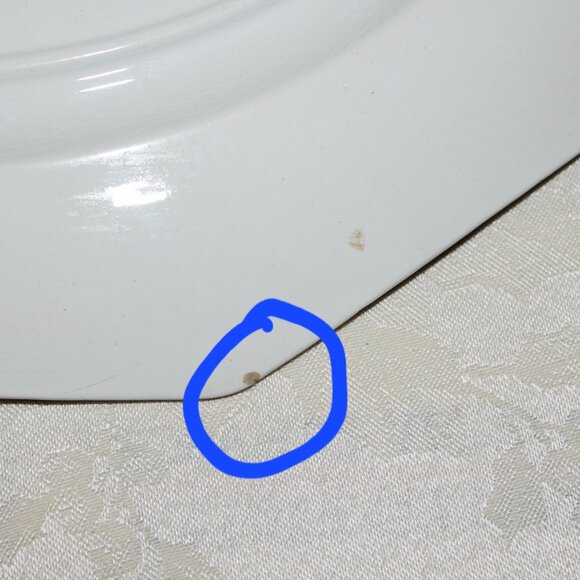 Blue And White Johnson Bros Geneva Serving Platter | Vintage Geneva Patter - Picture 6 of 12